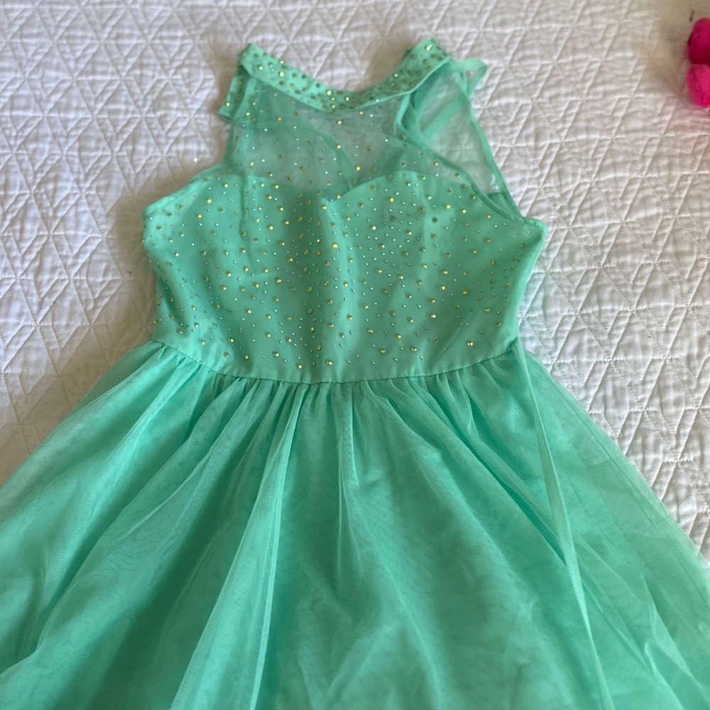 Turquoise sparkle dress
